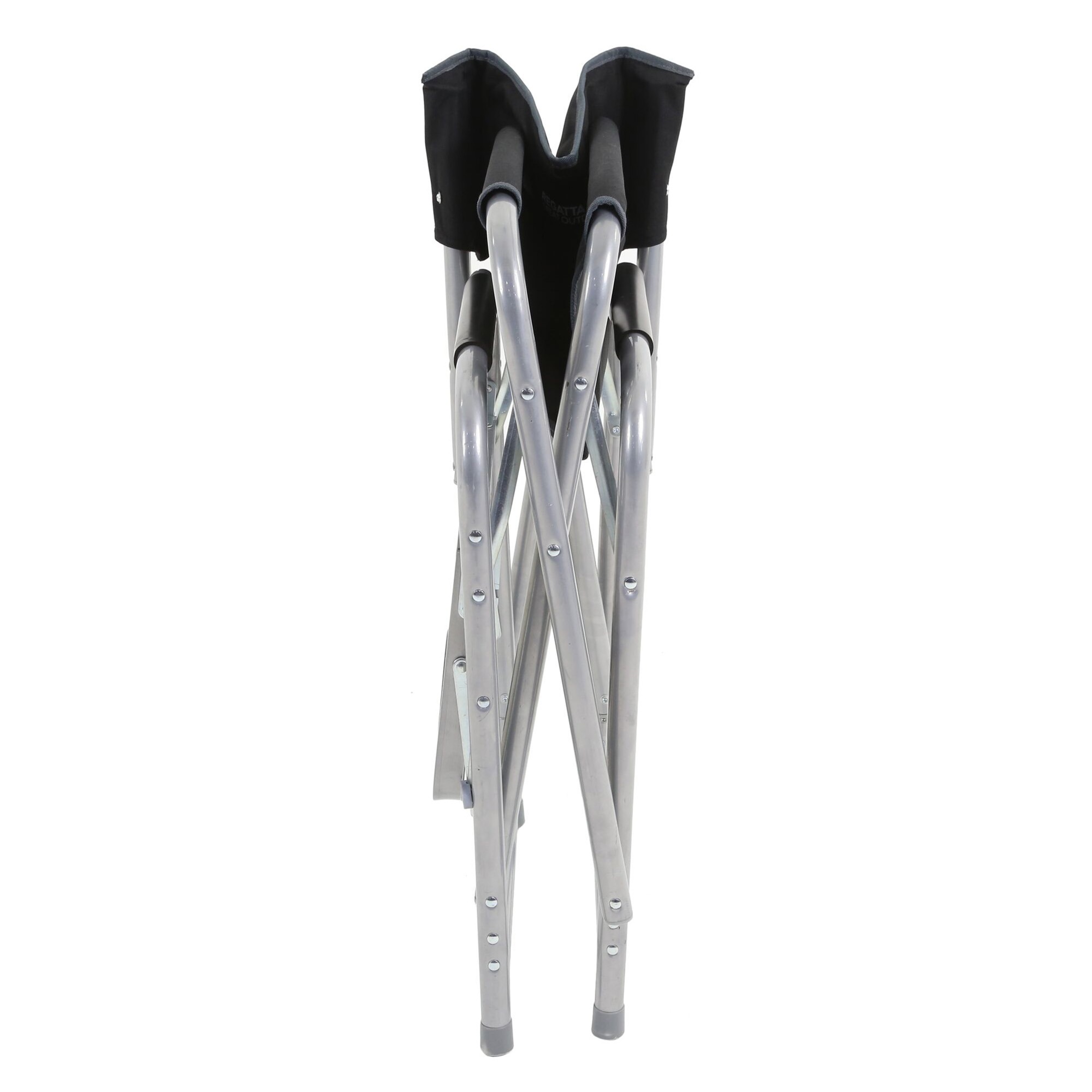 REGATTA Stolica sa pomoćnim stolićem Black/Seal Grey - Image 3