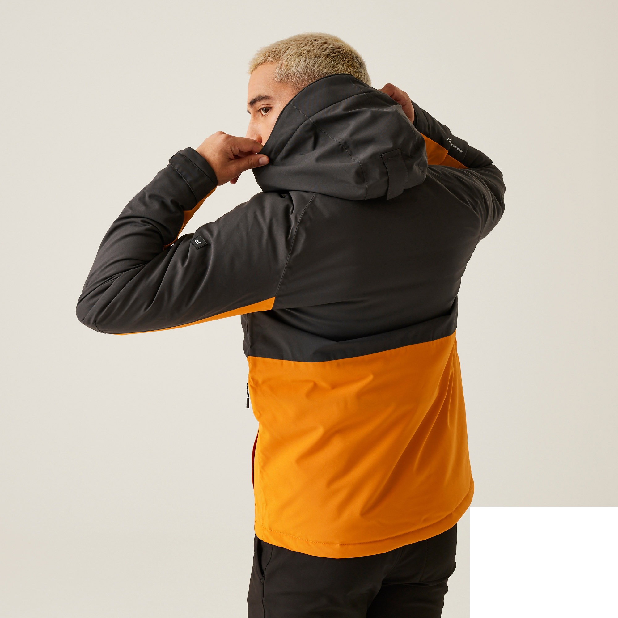 Jakna REGATTA Highton Stretch III Ash/Orange Pepper - Image 3