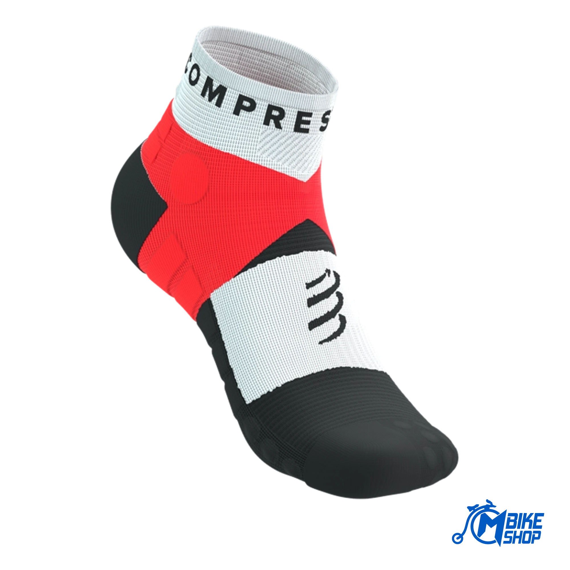 Čarape COMPRESSPORT Ultra Trail Low Flou Red/White - Image 6
