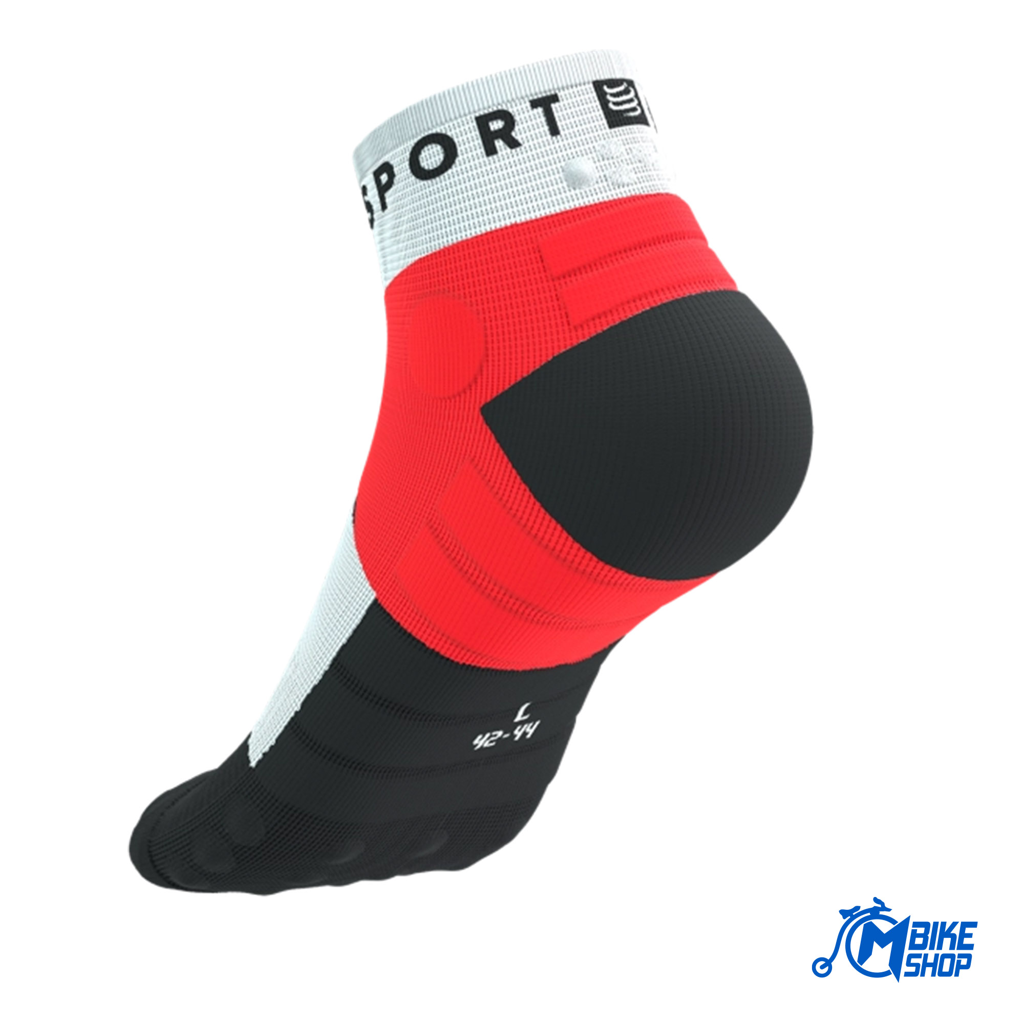Čarape COMPRESSPORT Ultra Trail Low Flou Red/White - Image 7