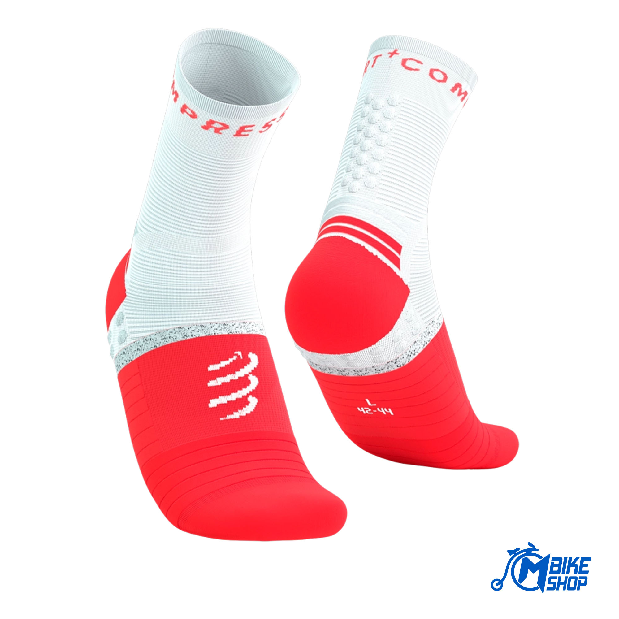 Čarape COMPRESSPORT Pro Marathon V2.0 Flou Red/White - Image 5