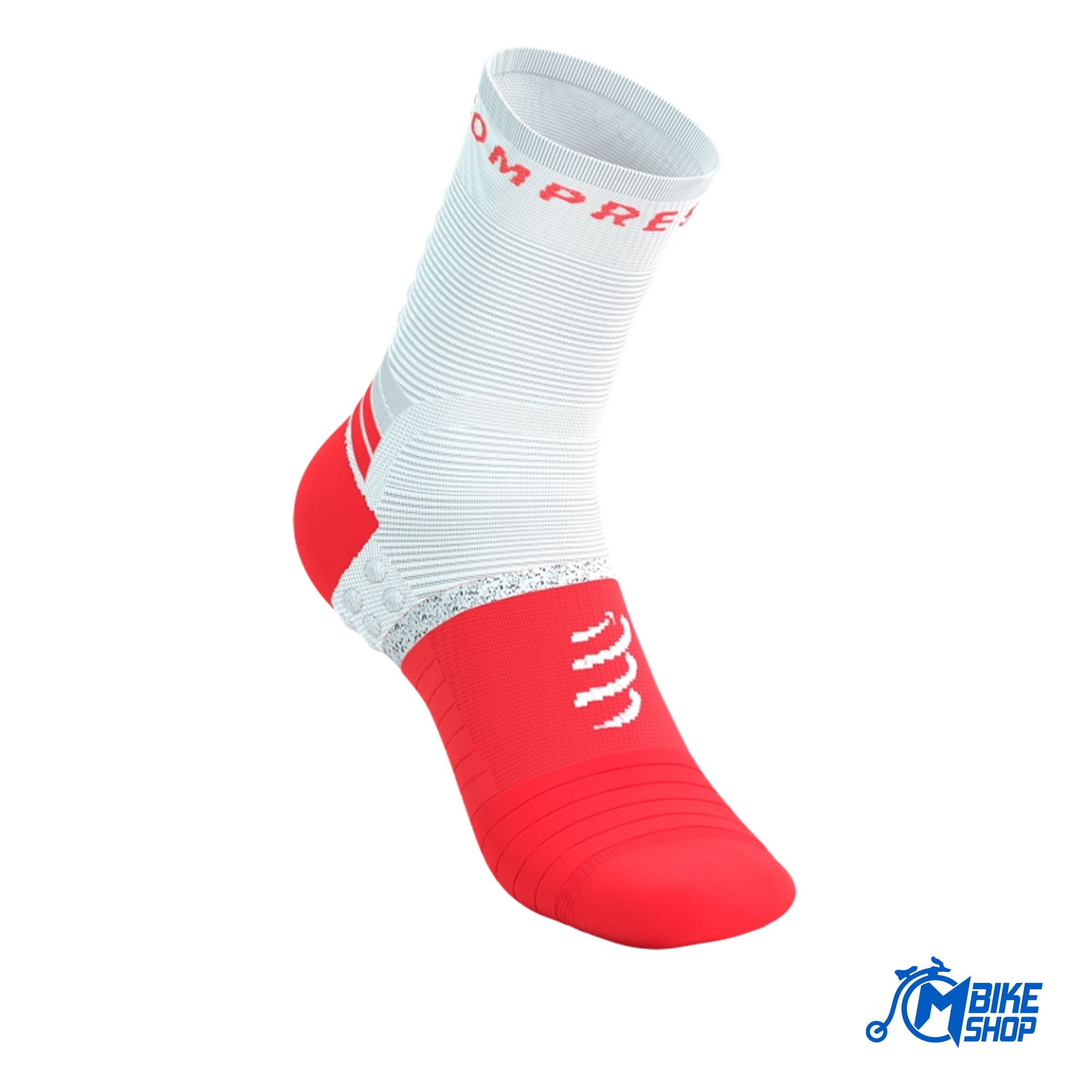 Čarape COMPRESSPORT Pro Marathon V2.0 Flou Red/White - Image 6