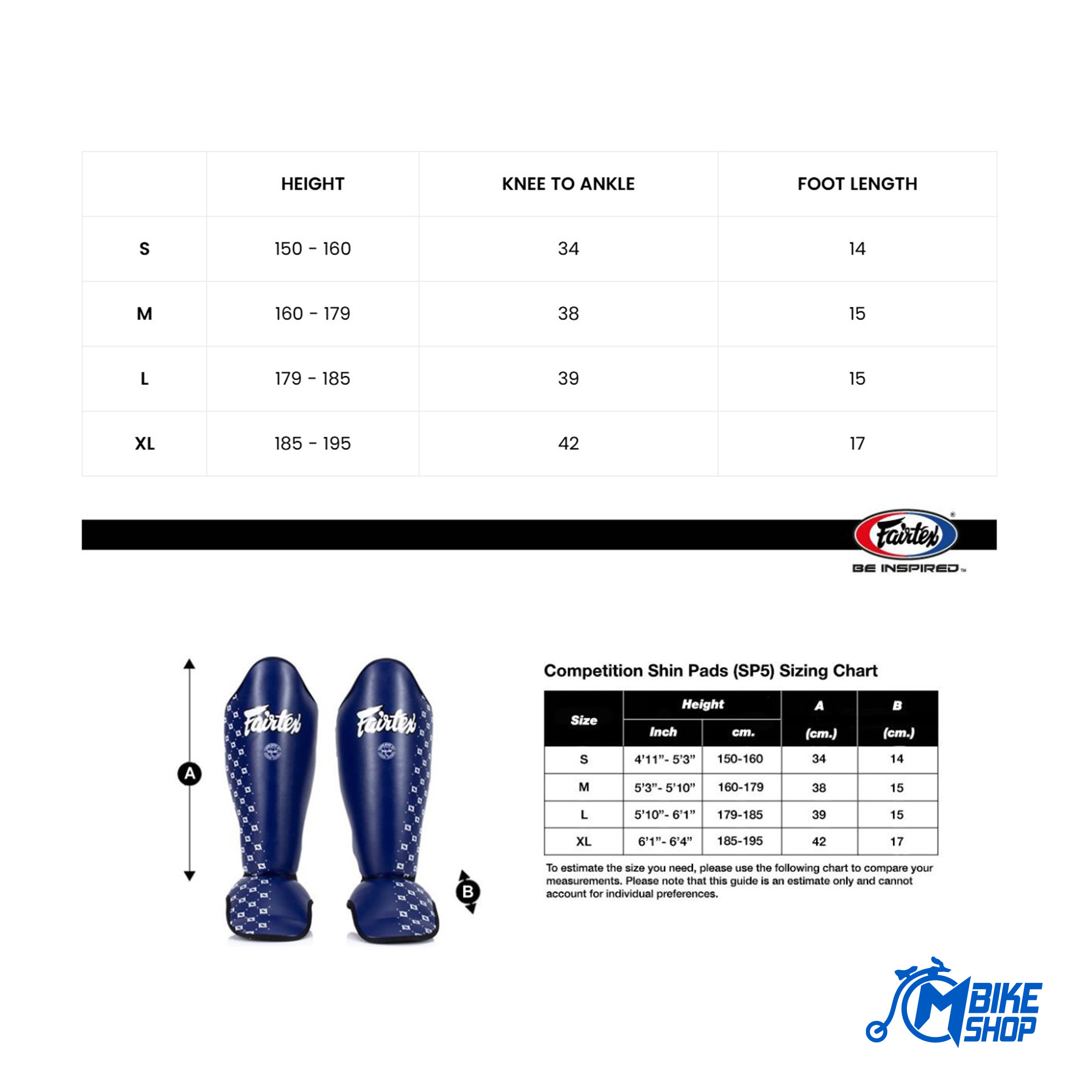 FAIRTEX Štitnici za podkoljenice SP5 Black - Image 11