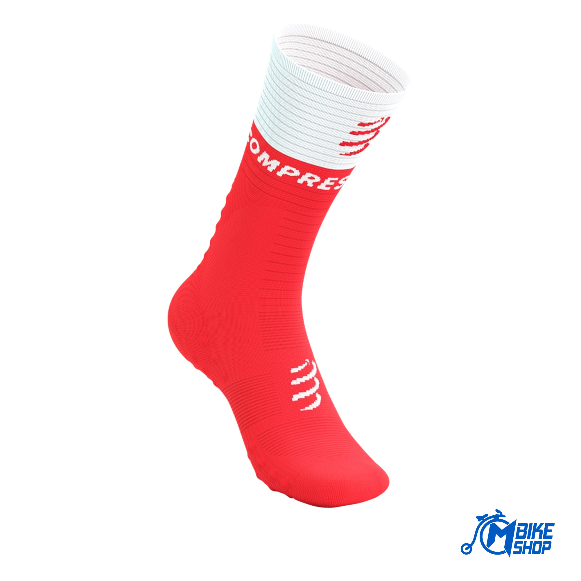 Čarape COMPRESSPORT Mid Compression V2.0 Red/White - Image 6