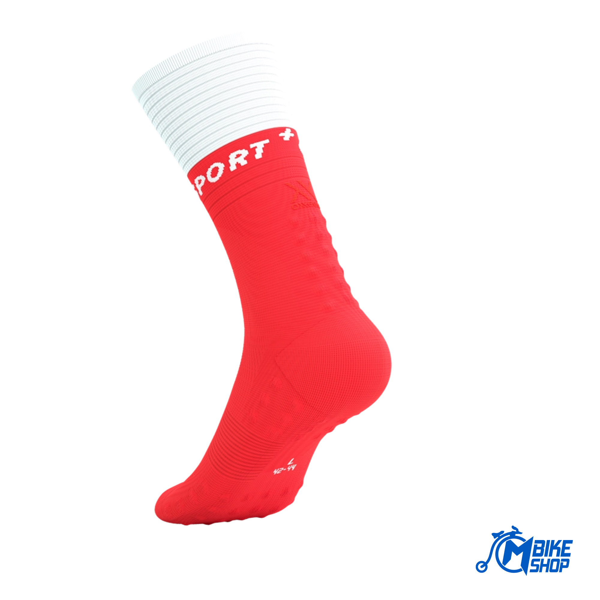 Čarape COMPRESSPORT Mid Compression V2.0 Red/White - Image 7