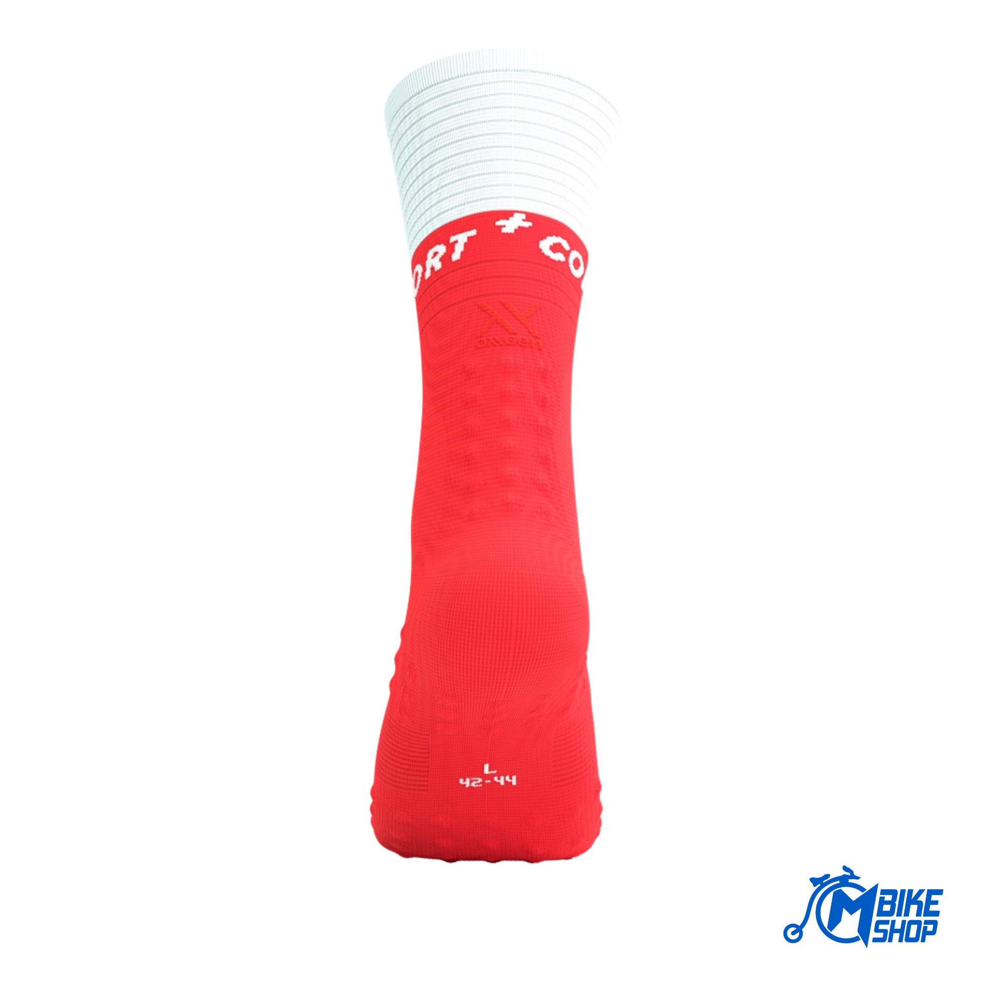 Čarape COMPRESSPORT Mid Compression V2.0 Red/White - Image 8