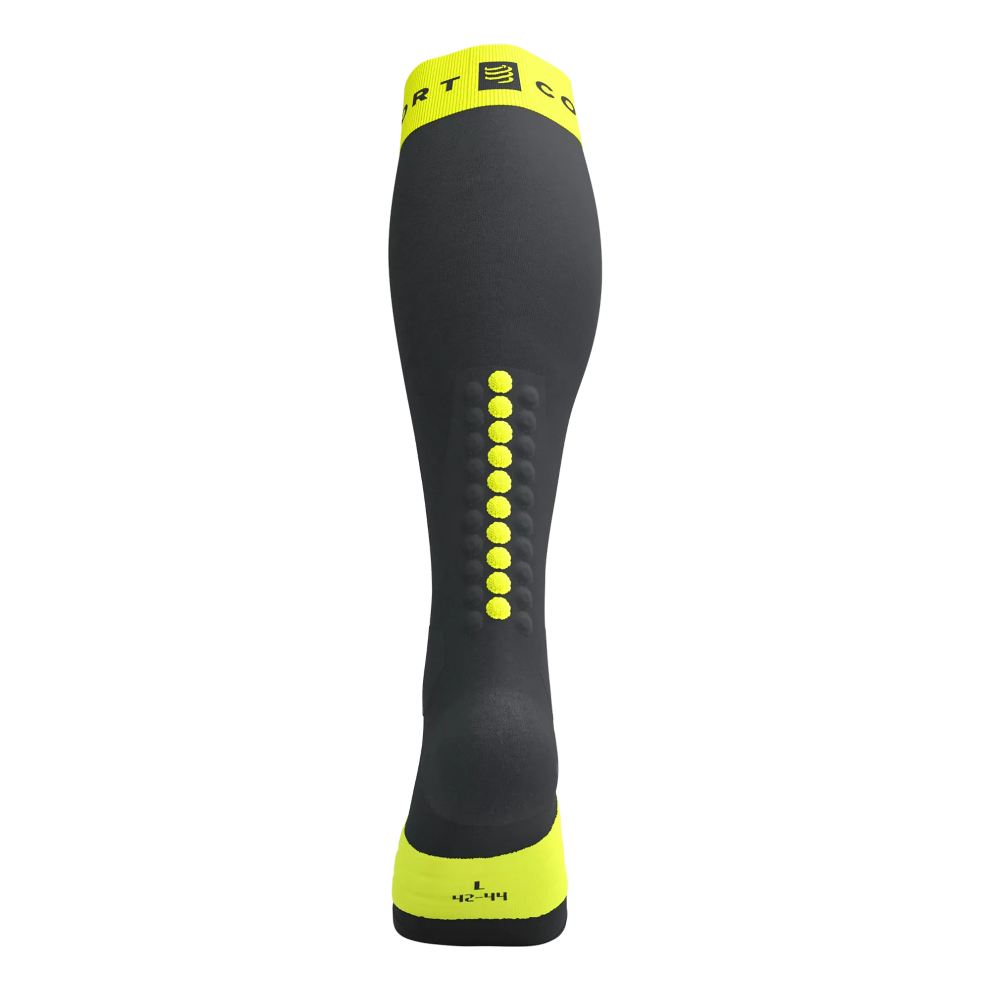 Čarape COMPRESSPORT Alpine Ski Full Black/Safe Yellow - Image 4