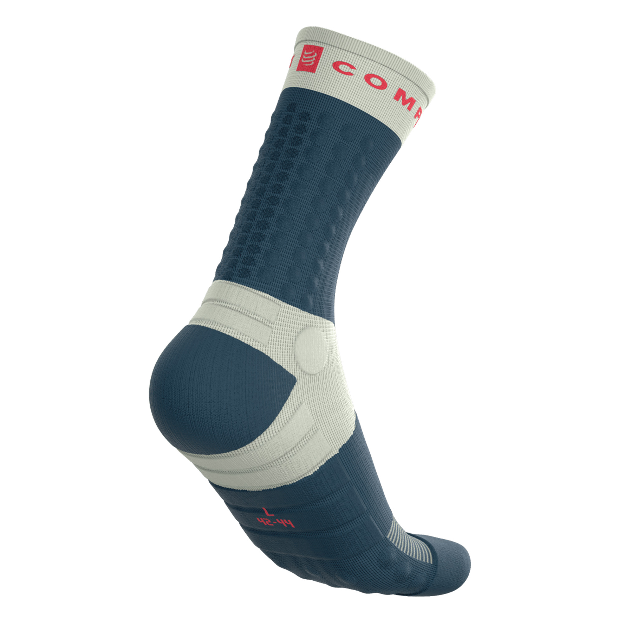 Čarape COMPRESSPORT Ultra Trail V2.0 Stargazer/Aqua/Fluo Red - Image 4