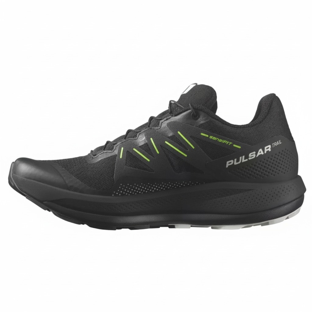 Patike SALOMON Pulsar Trail Black/Black/Green Gecko - Image 3