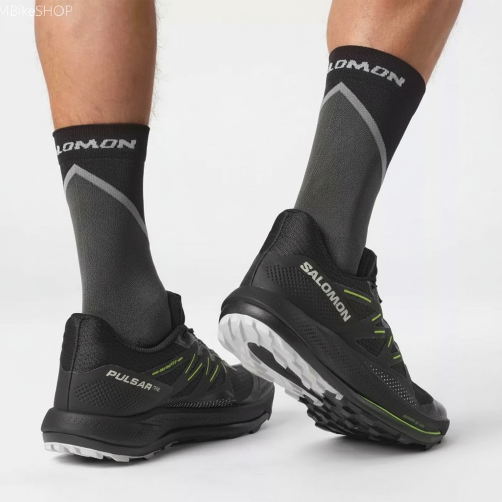 Patike SALOMON Pulsar Trail Black/Black/Green Gecko - Image 7