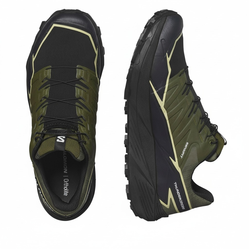 Patike SALOMON Thundercross GTX Olive Night/Black/Alfaalfa - Image 4