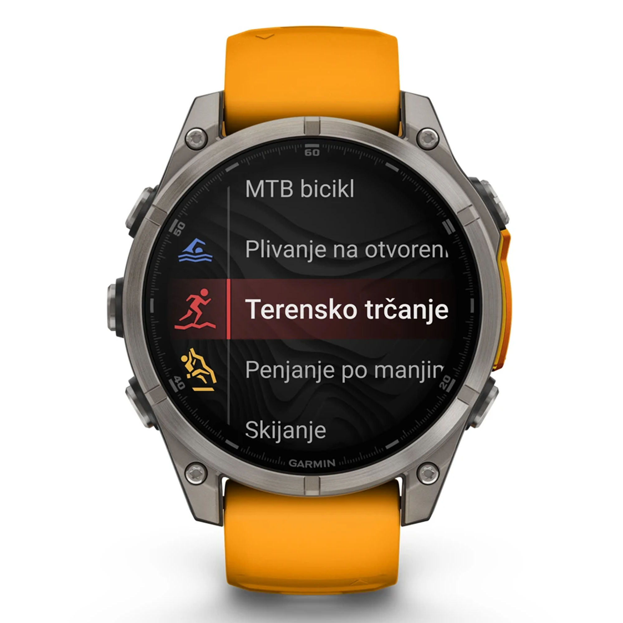 GARMIN Fenix 8 47 mm AMOLED Sapphire Titanium Spark Orange/Graphite - Image 13