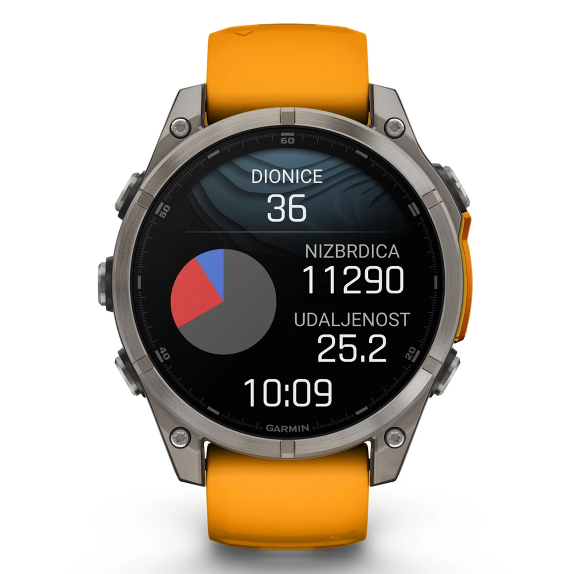 GARMIN Fenix 8 47 mm AMOLED Sapphire Titanium Spark Orange/Graphite - Image 15