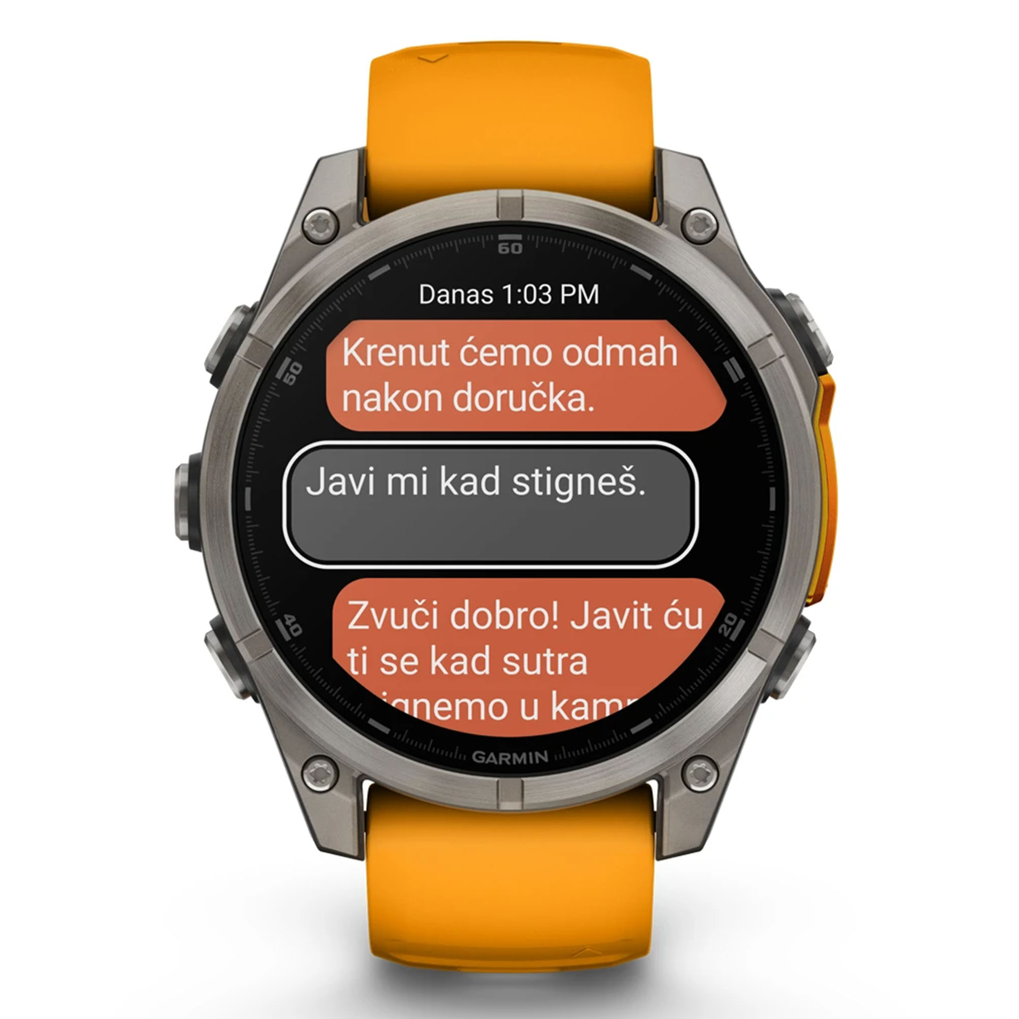 GARMIN Fenix 8 47 mm AMOLED Sapphire Titanium Spark Orange/Graphite - Image 16