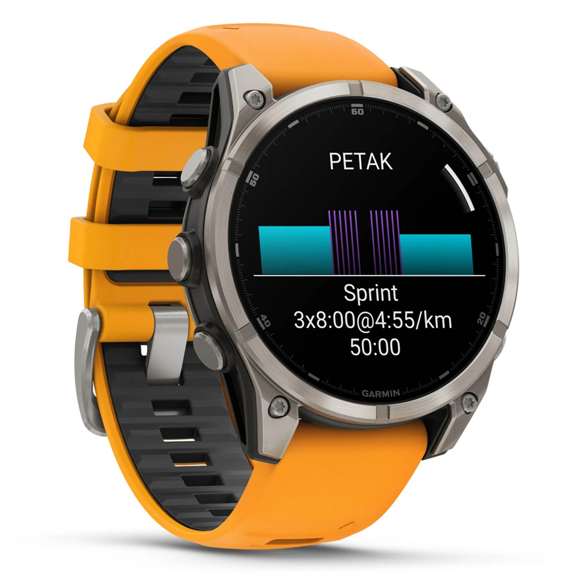 GARMIN Fenix 8 47 mm AMOLED Sapphire Titanium Spark Orange/Graphite - Image 18