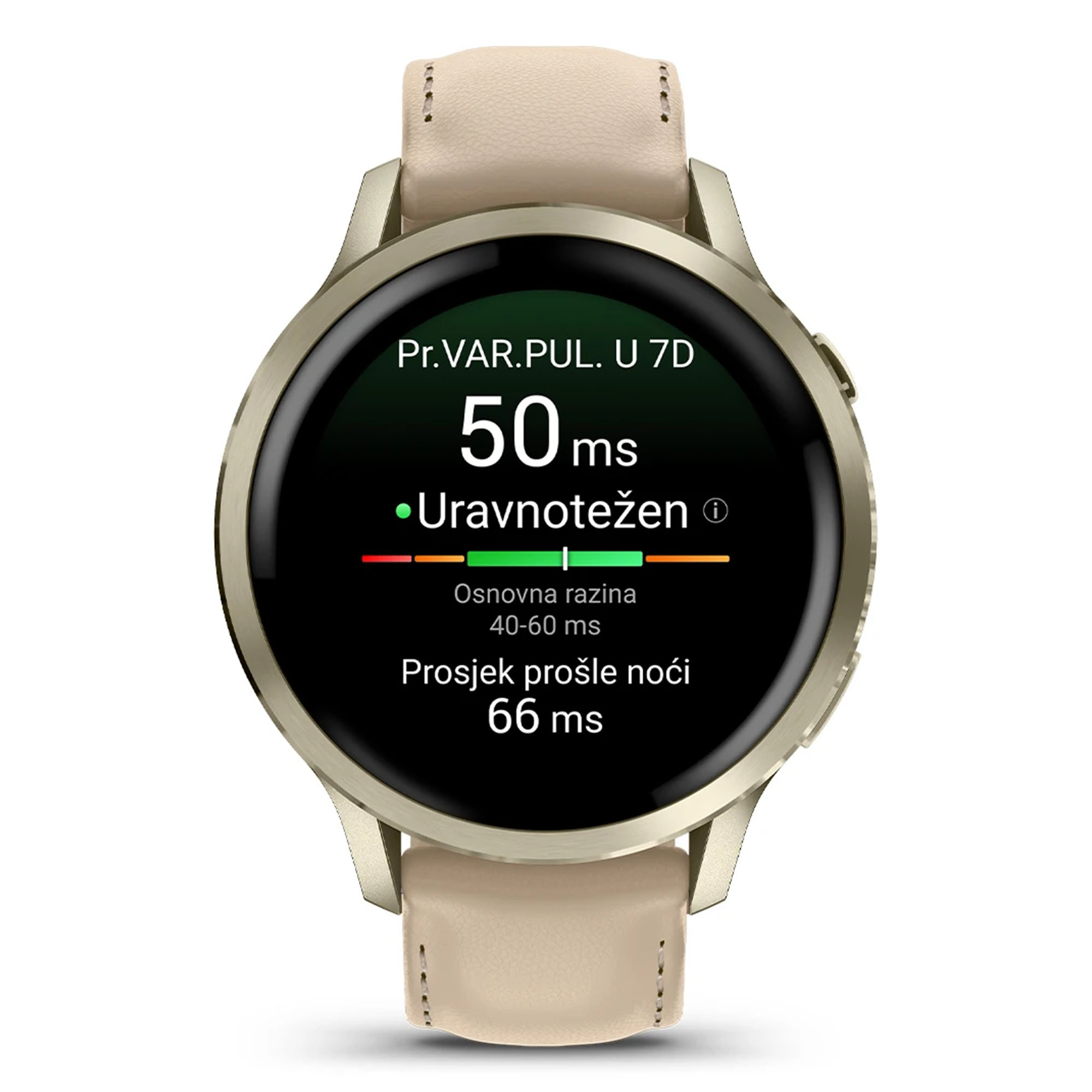 GARMIN Venu 4 41mm Beige/Lunar Gold Leather - Image 13