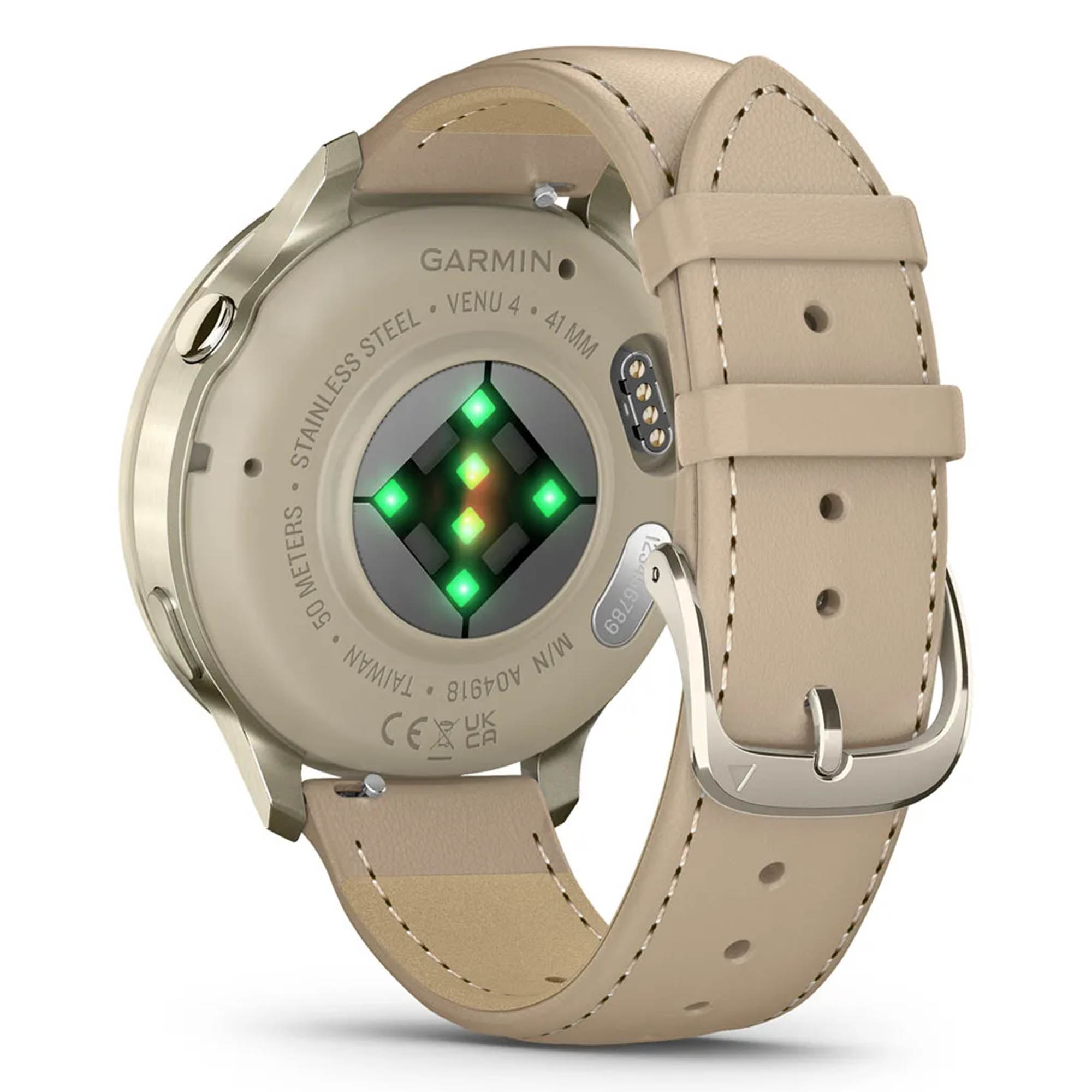 GARMIN Venu 4 41mm Beige/Lunar Gold Leather - Image 16