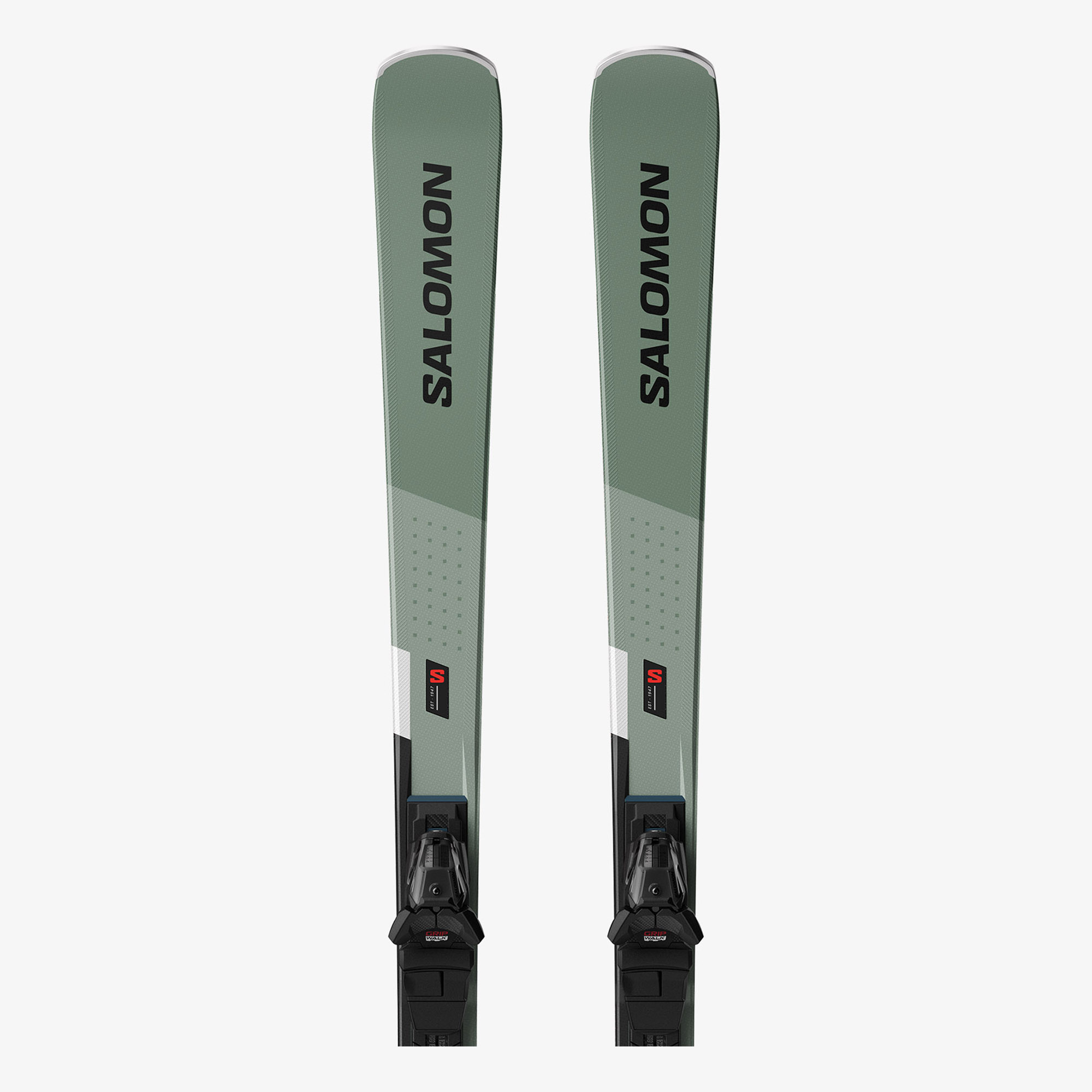 Skije SALOMON Set E S/Max 8 Oil Green/Black/White + M10 GW L80 - Image 2