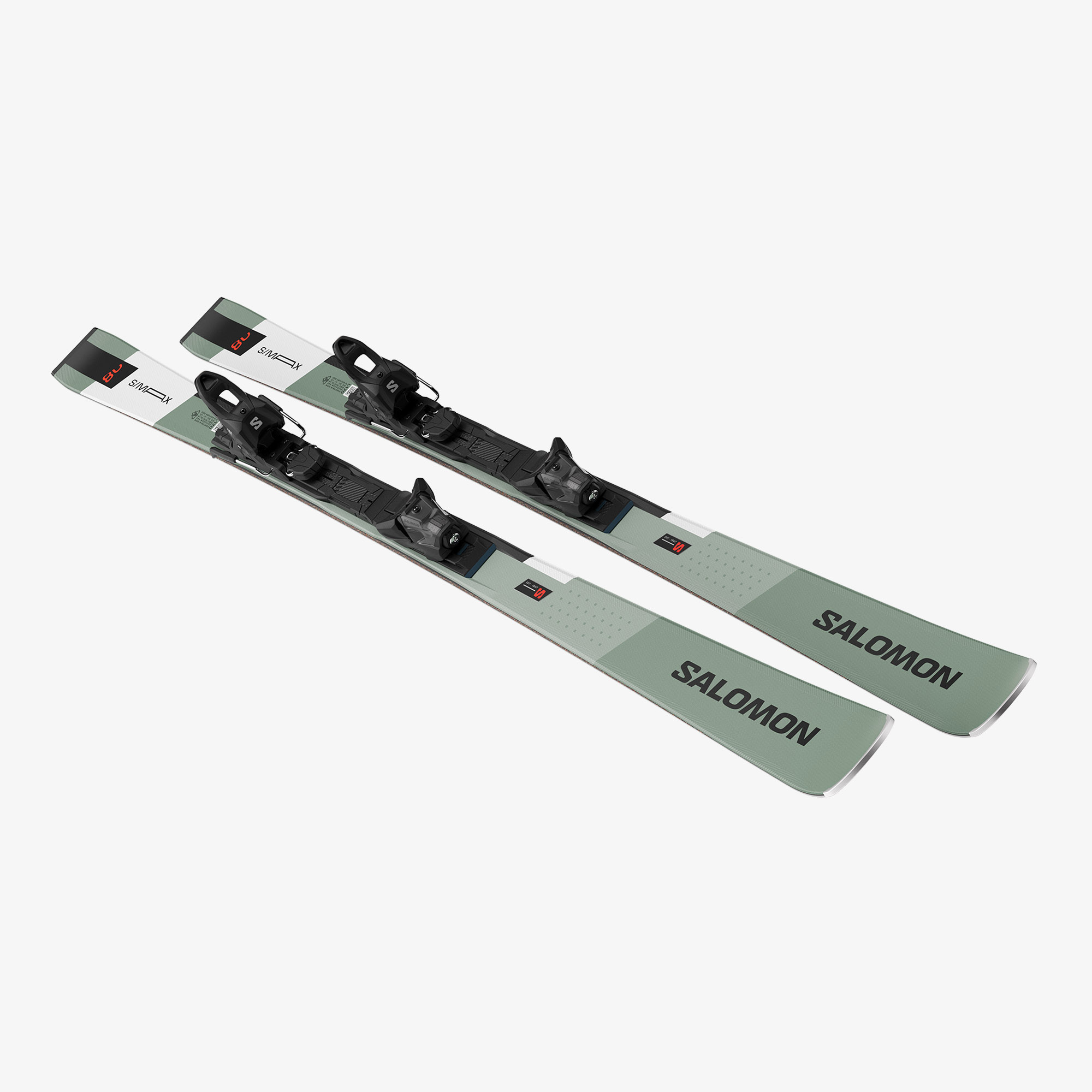 Skije SALOMON Set E S/Max 8 Oil Green/Black/White + M10 GW L80 - Image 3