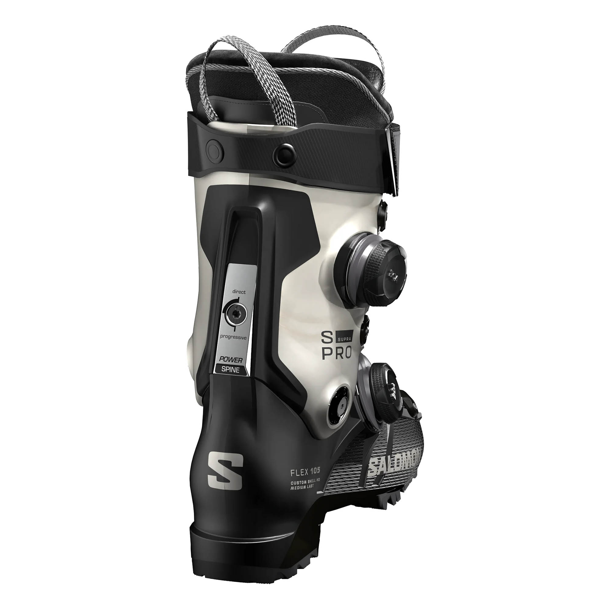 Ženske ski pancerice SALOMON S/PRO Supra Dual Boa 105W Black/Light Bronze Metallic - Image 3