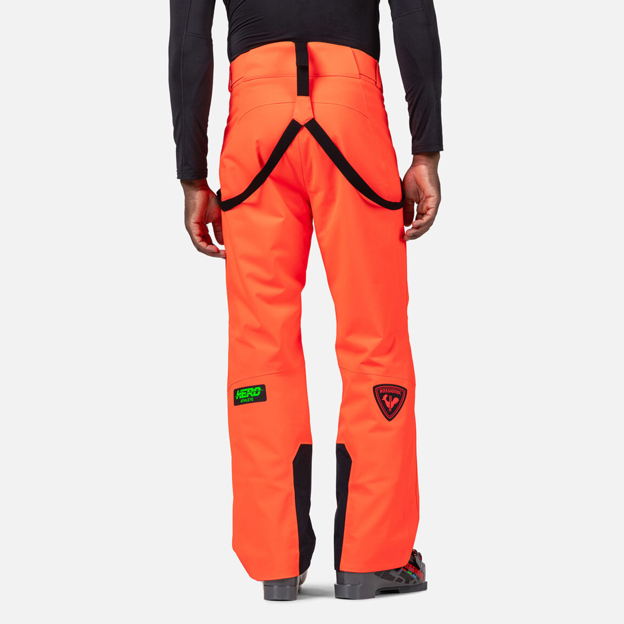 Ski hlače ROSSIGNOL Hero Blackside Insulated Neon Red - Image 6