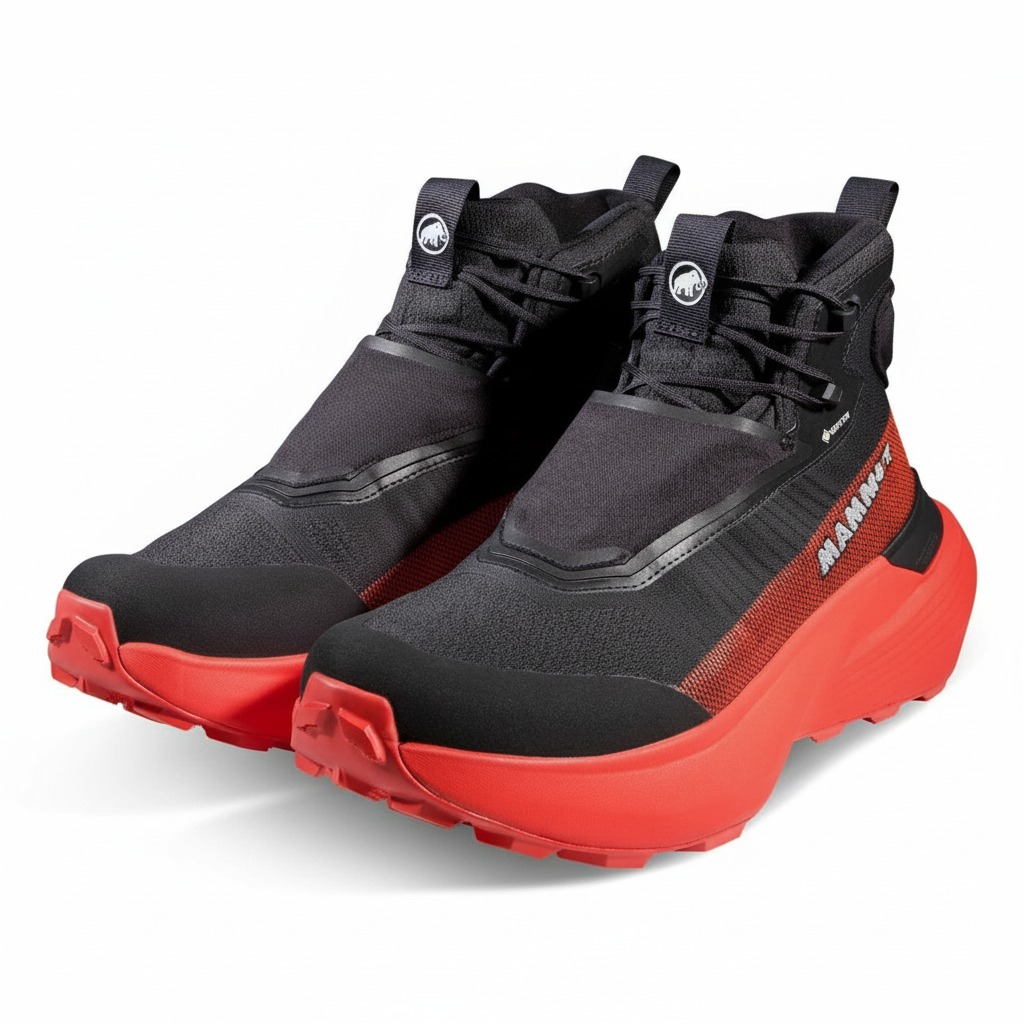 Gležnjače MAMMUT Aenergy Ultra Mid GTX Black/Mammut Red - Image 3