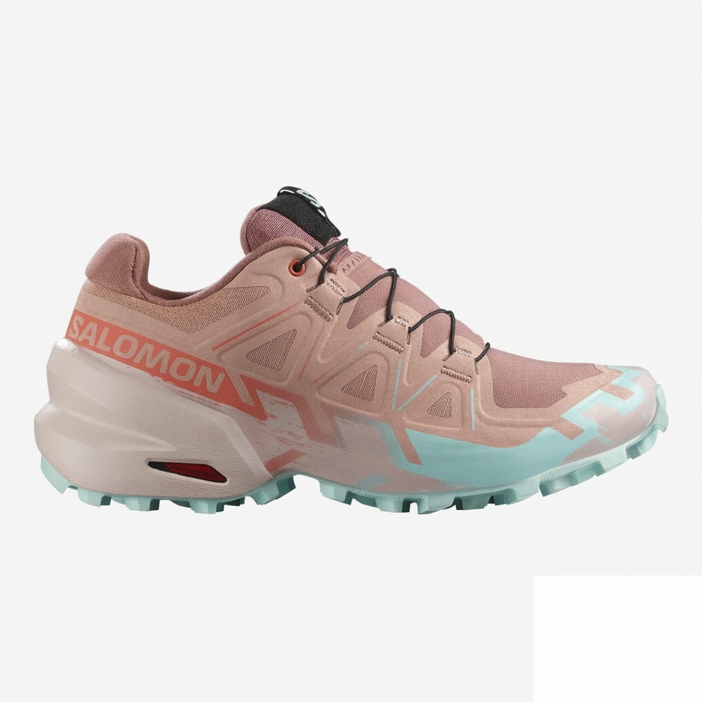 Ženske patike SALOMON Speedcross 6 Mahogany Rose/Hushed Violet/Iced Aqua - Image 2