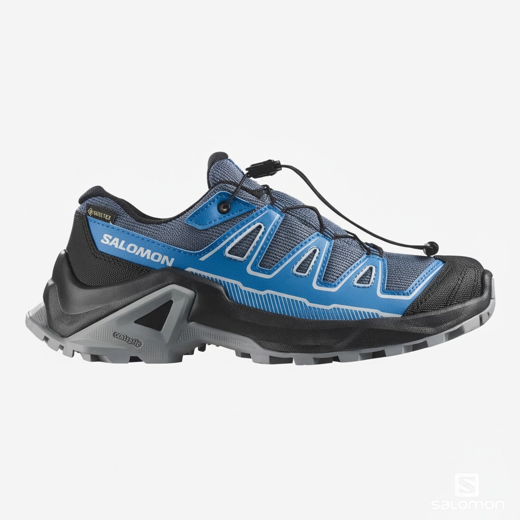 Dječije patike SALOMON X Ultra GTX Turbulence/Black/French Blue - Image 2