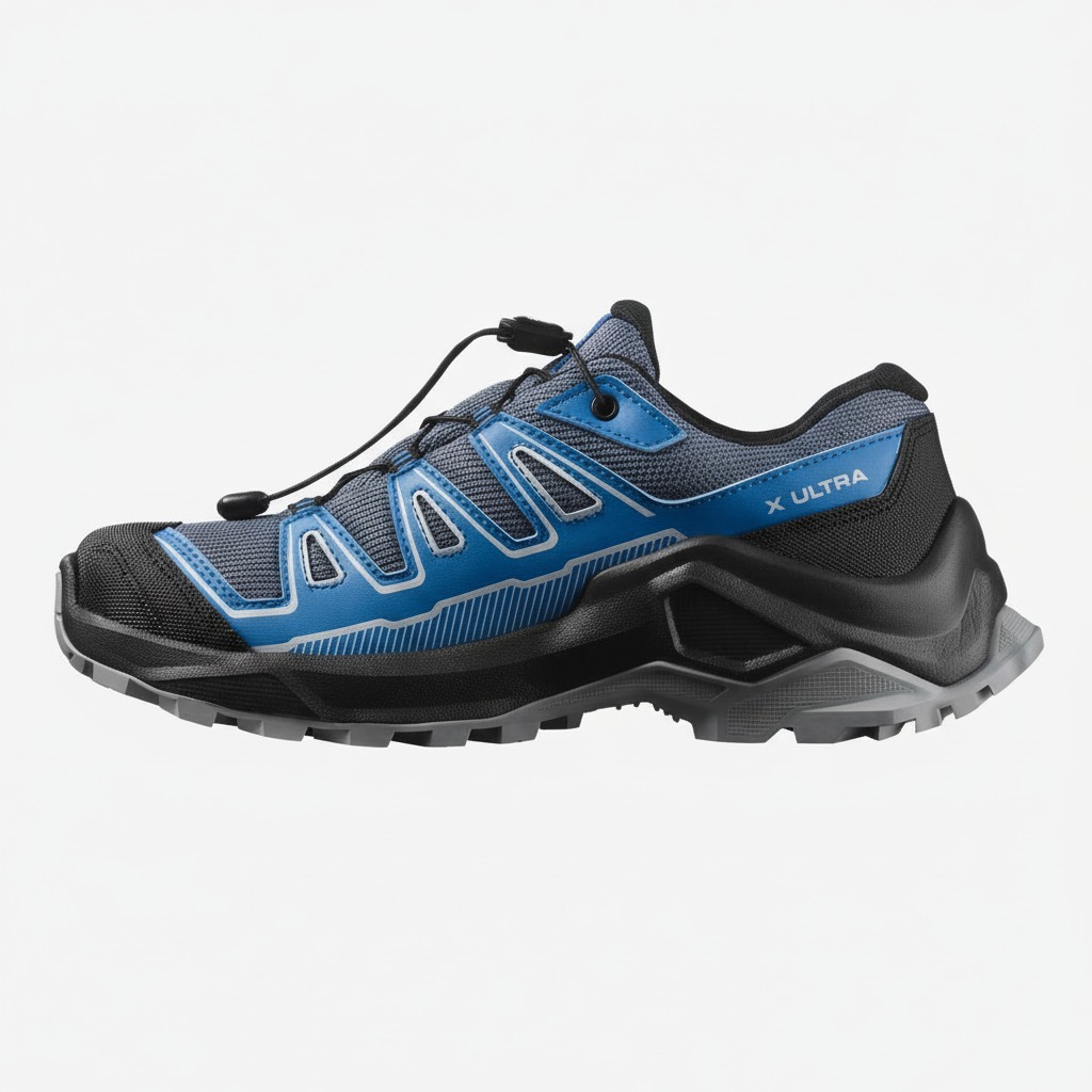 Dječije patike SALOMON X Ultra GTX Turbulence/Black/French Blue - Image 3