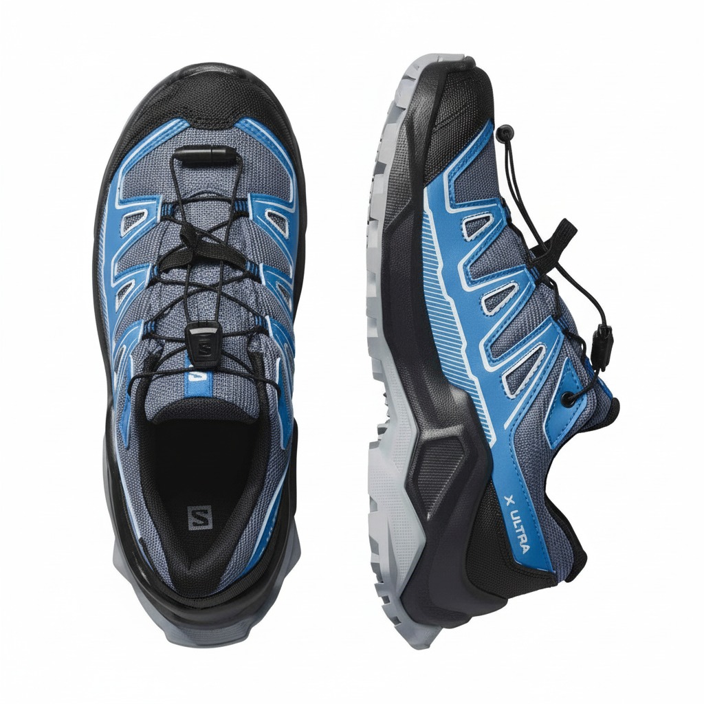 Dječije patike SALOMON X Ultra GTX Turbulence/Black/French Blue - Image 5
