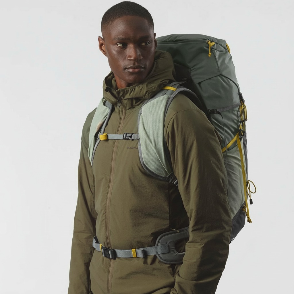 Ruksak SALOMON Aerotrek 40 Sedona Sage/Seagrass/Nine Iron - Image 4