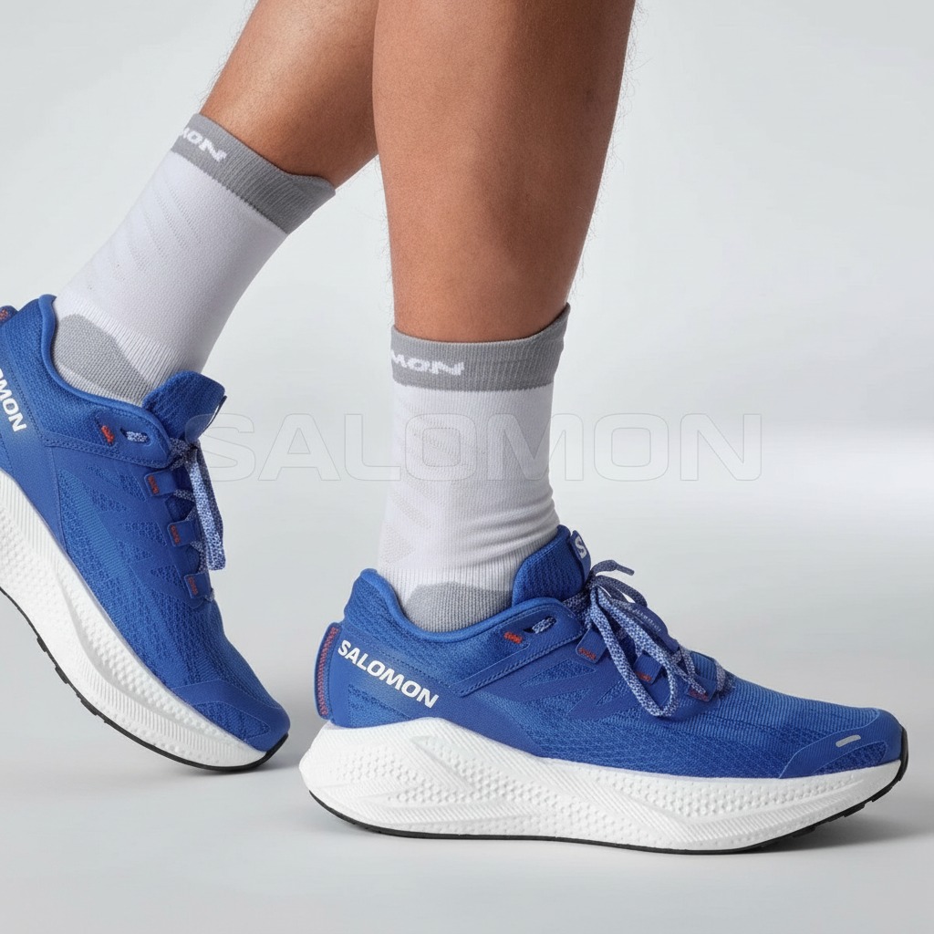 Patike SALOMON Aero Glide 3 French Blue/White/Cherry Tomato - Image 6