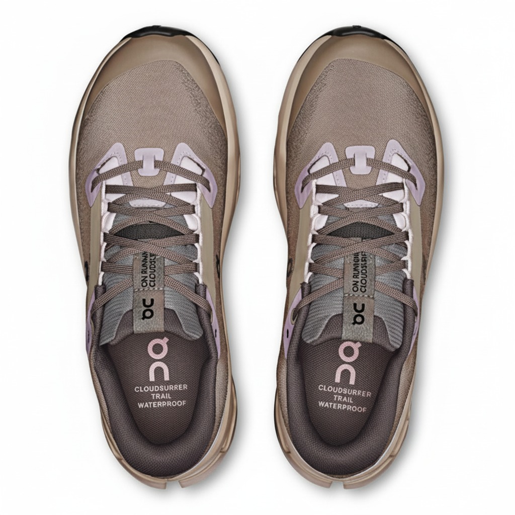 Ženske patike ON Cloudsurfer Trail 2 WATERPROOF Cinder/Desert - Image 4