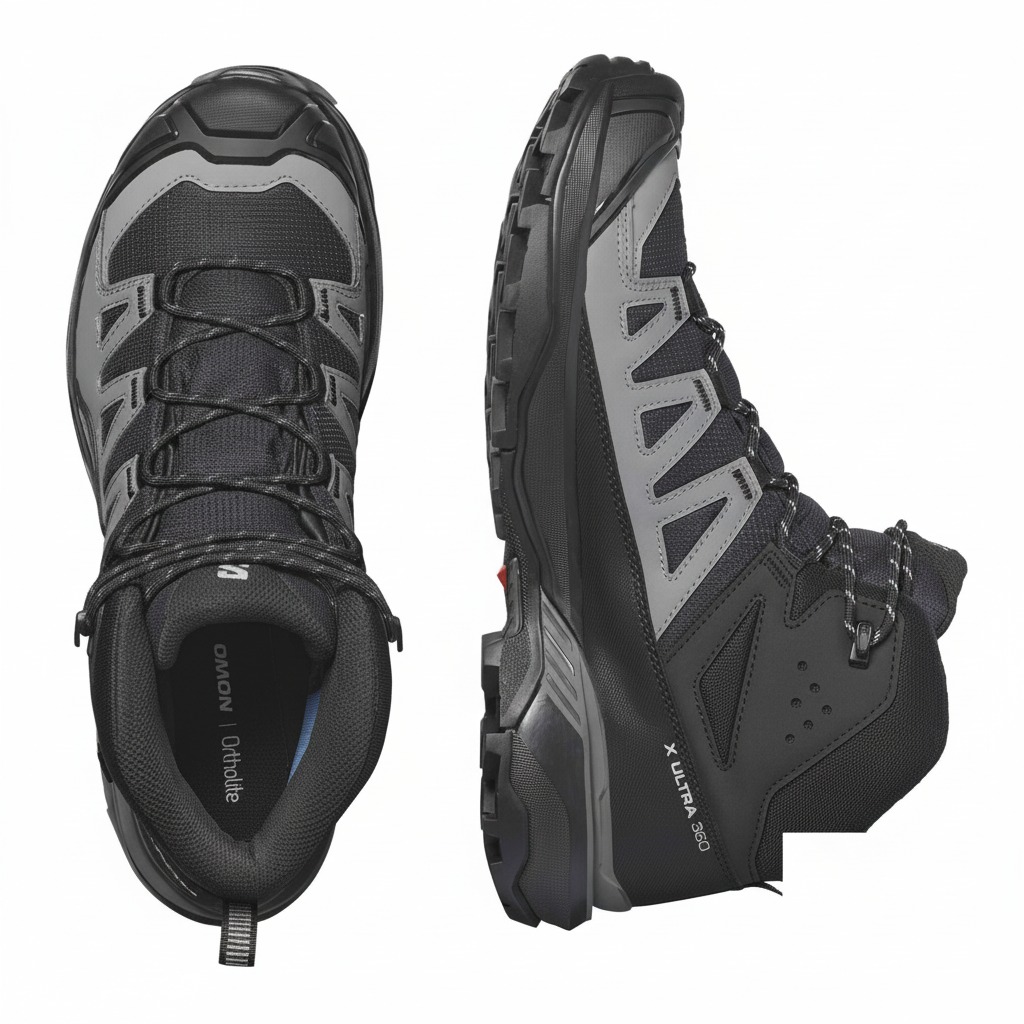 Gležnjače SALOMON X Ultra 360 Mid GTX Black/Magnet/Pewter - Image 5
