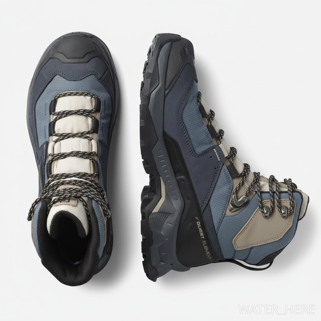 Ženske gležnjače SALOMON Quest Elemet GTX Ebony/Rainy Day/Stormy Weather - Image 2