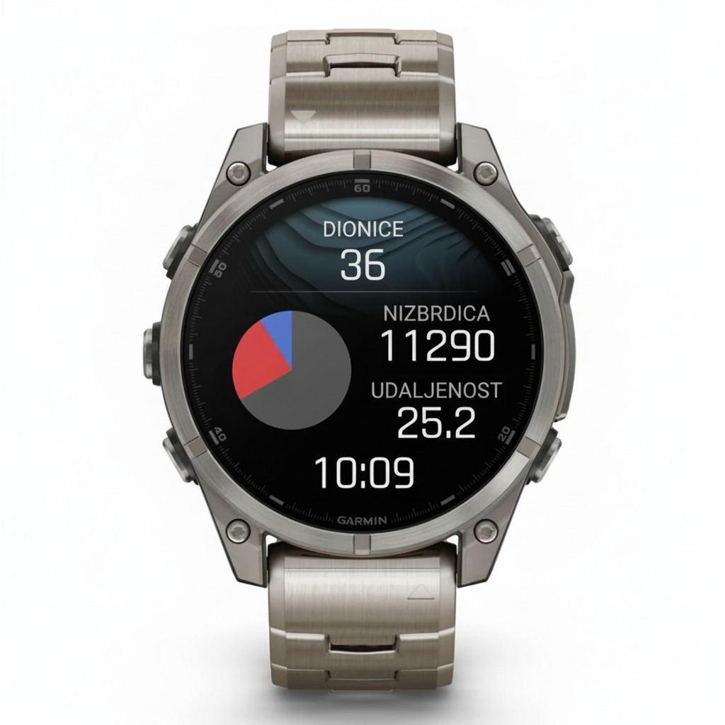 GARMIN fenix 8 47 mm AMOLED Sapphire Bare Titanium Graphite/Titanium - Image 5