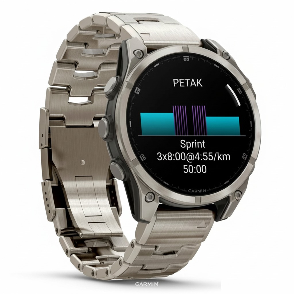 GARMIN fenix 8 47 mm AMOLED Sapphire Bare Titanium Graphite/Titanium - Image 9