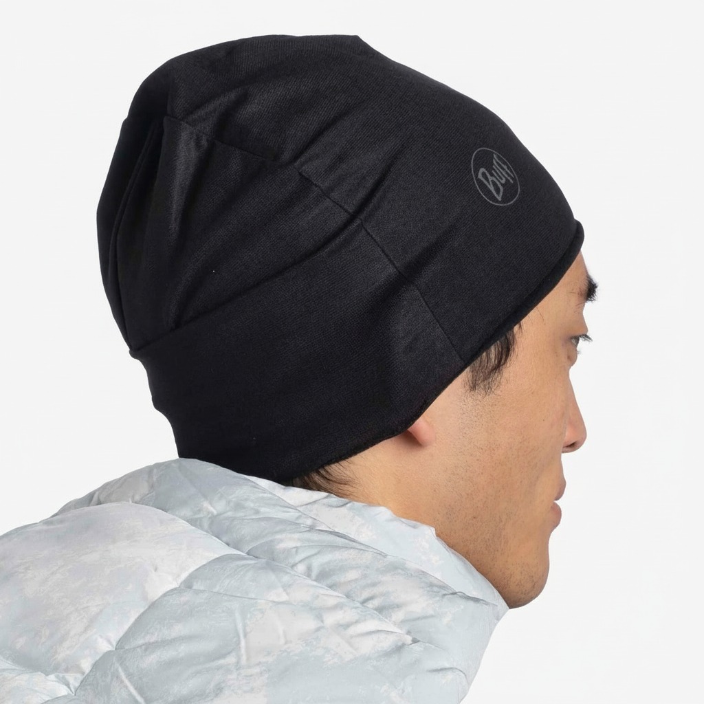 Kapa BUFF EcoStretch & Polar Beanie Solid Black - Image 2