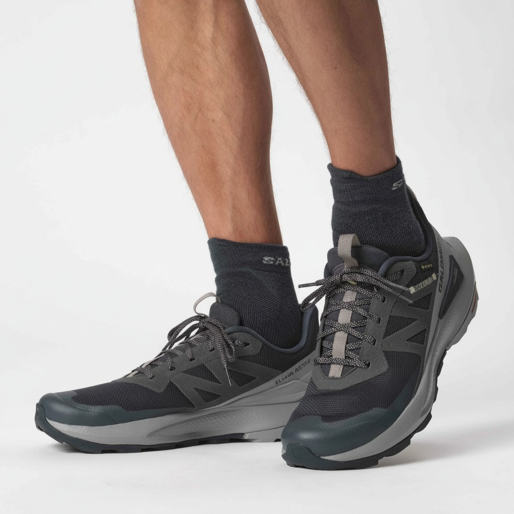 Patike SALOMON Elixir Activ GTX Carbon/Sharkskin/Slate Green - Image 7