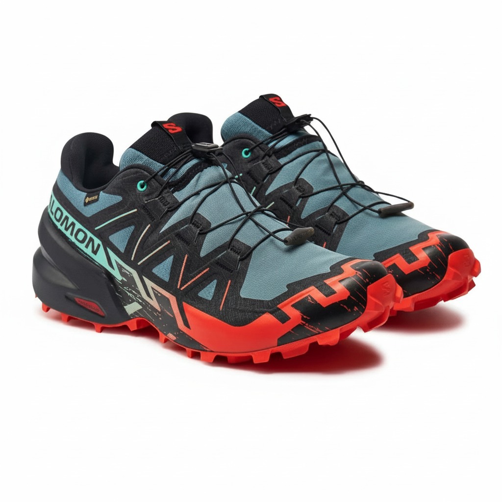 Patike SALOMON Speedcross 6 GTX North Atlantic/Black/Cherry Tomato - Image 2