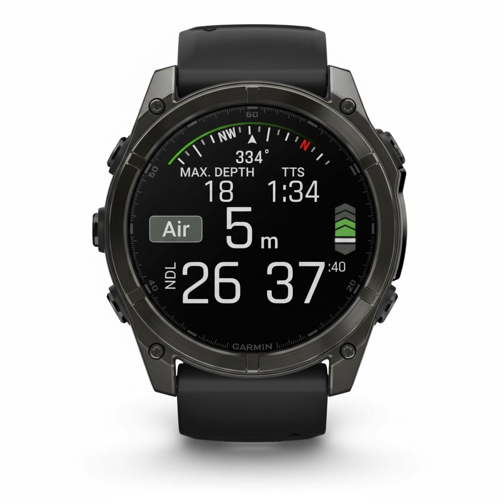 GARMIN Fenix 8 51mm AMOLED Sapphire Carbon Gray DLC Titanium Black/Pabble Gray - Image 4