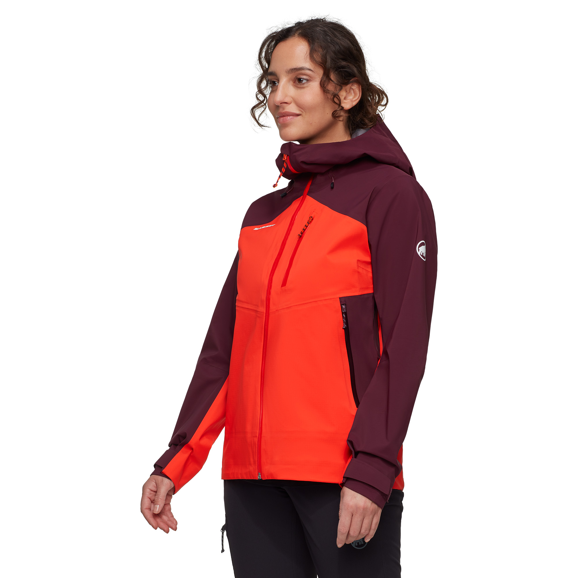 Ženska jakna MAMMUT Alto Guide HS Hooded Mammut Red/Vin - Image 6
