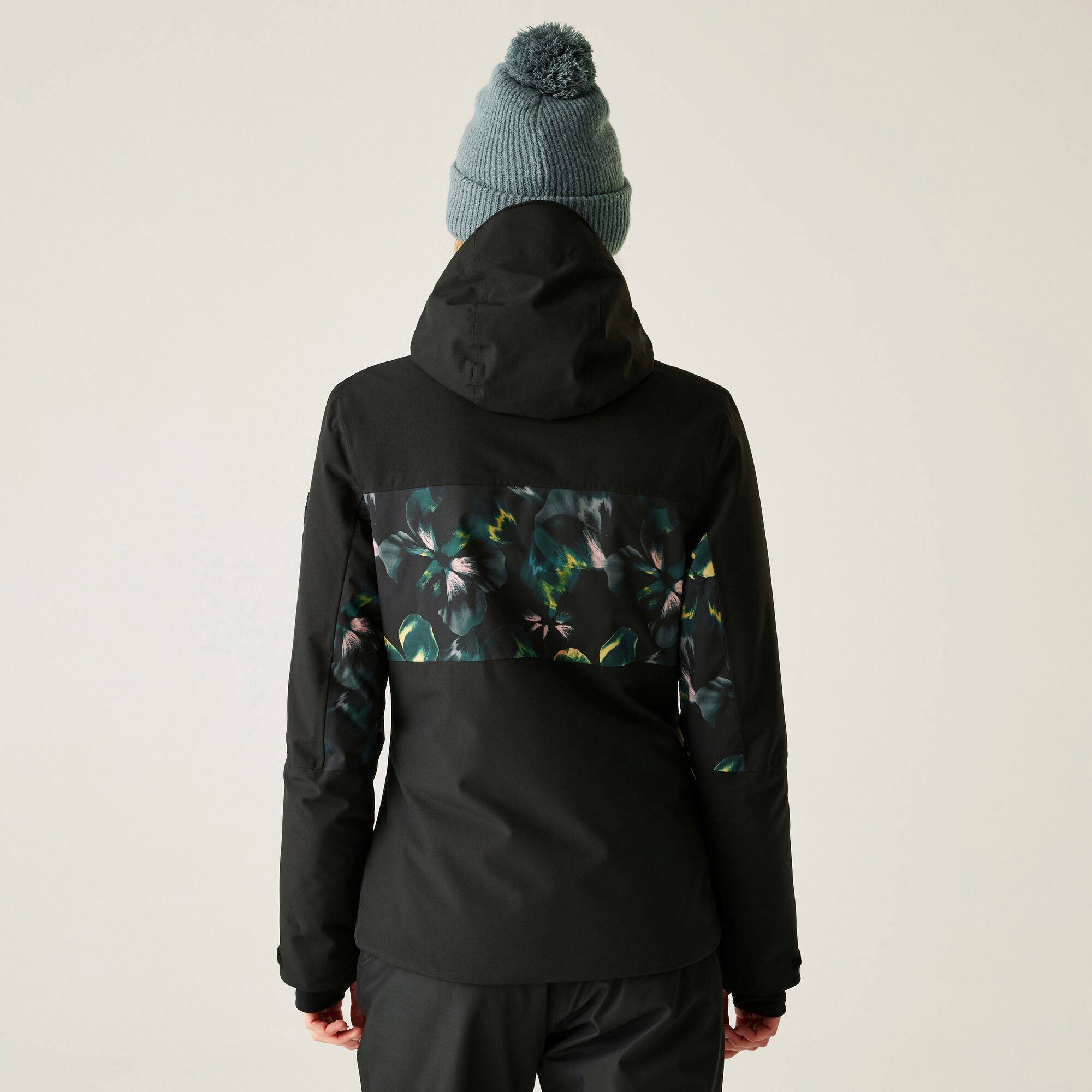 Ženska ski jakna DARE2B Iced Black/Electric Floral Print - Image 2