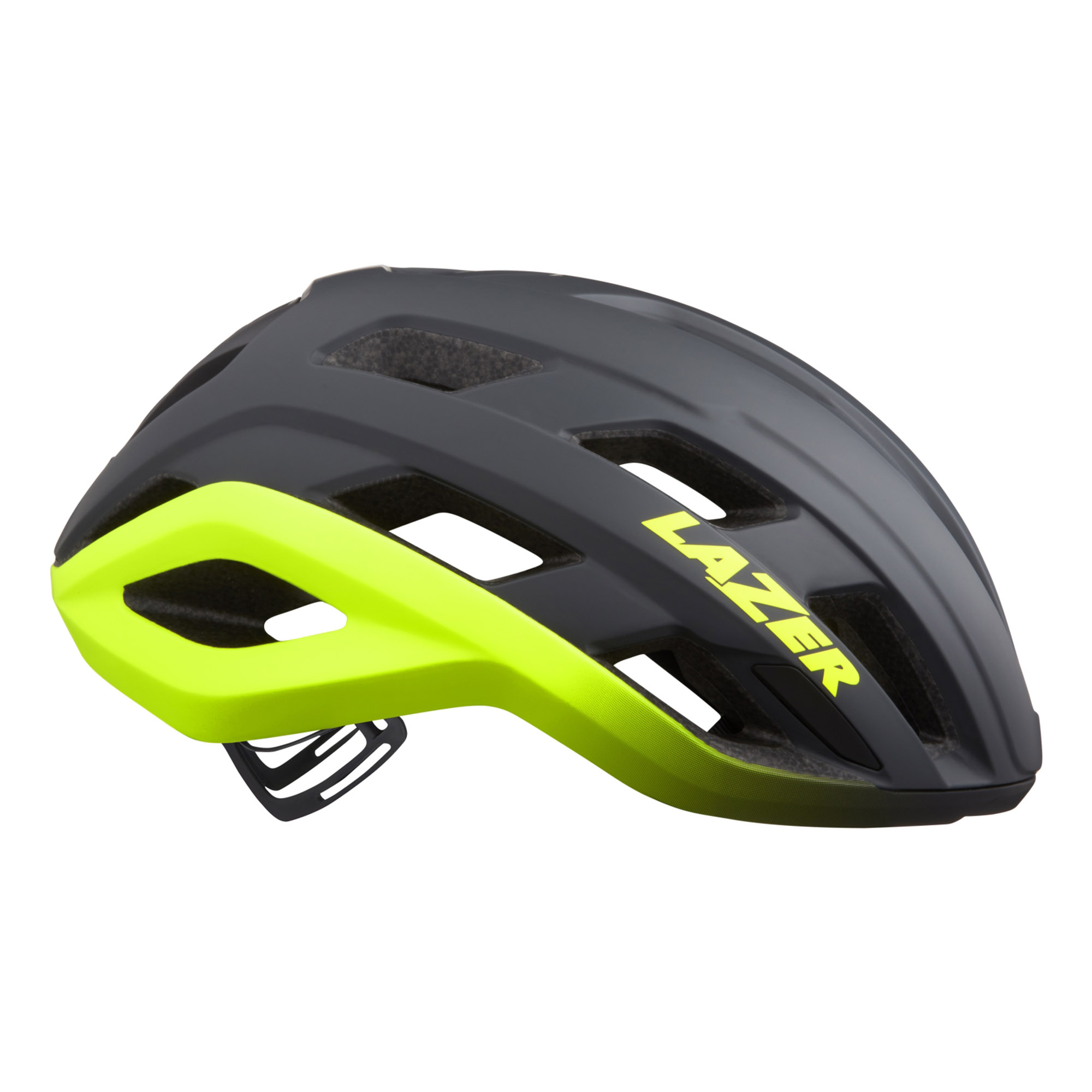 Kaciga LAZER Strada KC CE-CPSC Matte Dark Grey/Flash Yellow - Image 6