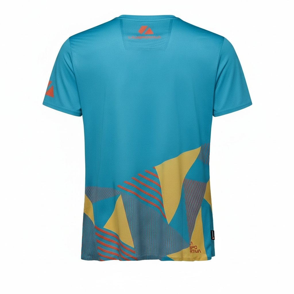 Majica LA SPORTIVA Comp Tropico Blue/Bamboo - Image 2