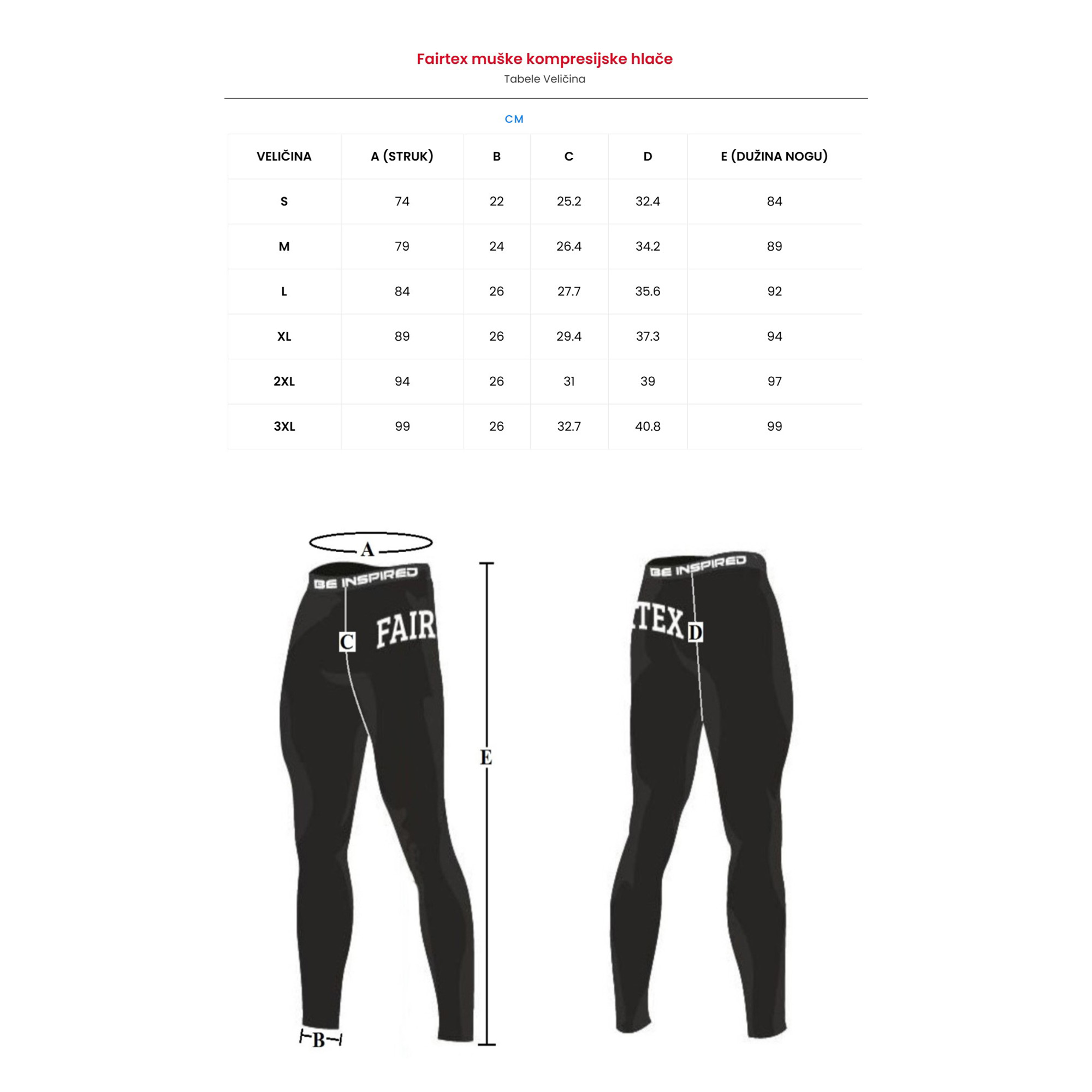 FAIRTEX Kompresijske pantalone CP19 Black - Image 3