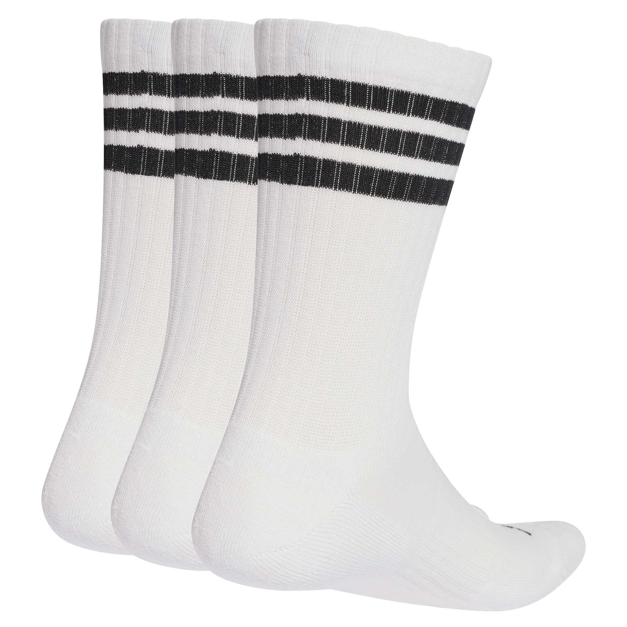 Čarape ADIDAS 3-Stripes Sportswear Crew 3P Bijela/Crna - Image 2