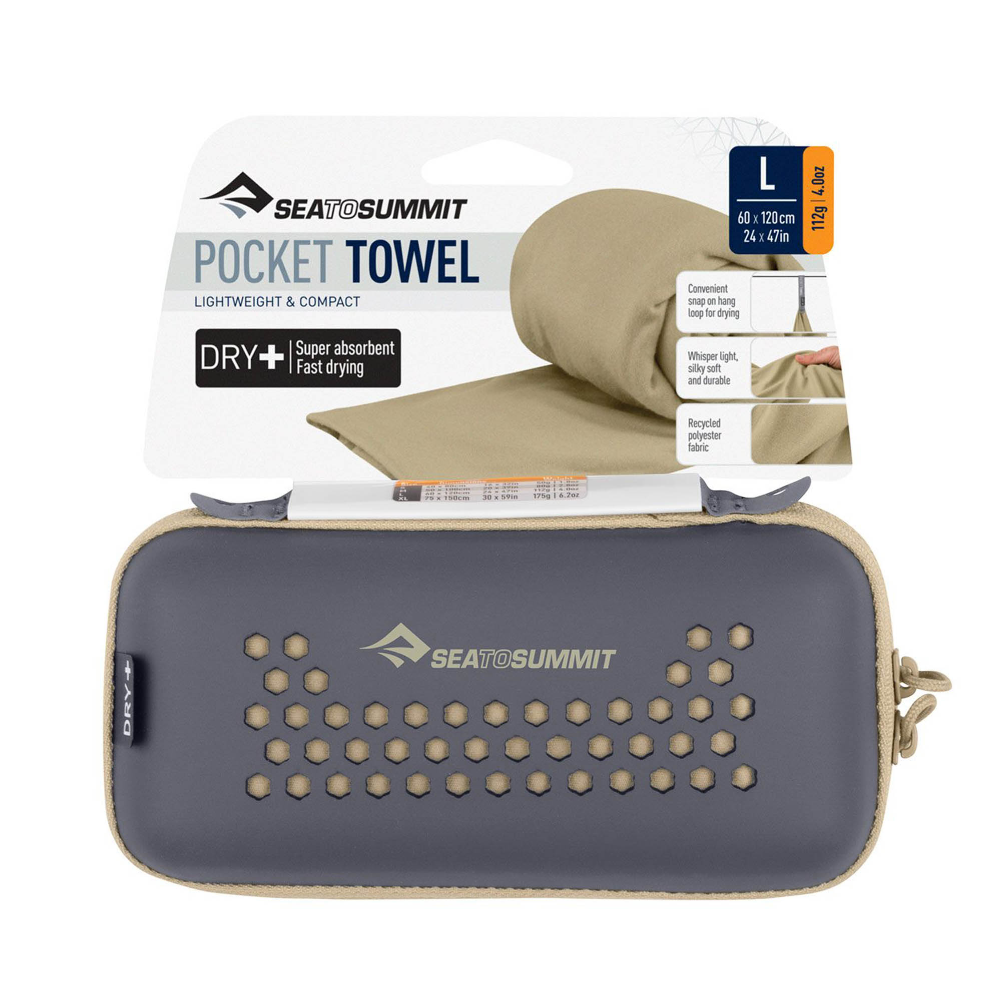 Peškir SEA TO SUMMIT Pocket Towel Brown - Image 2
