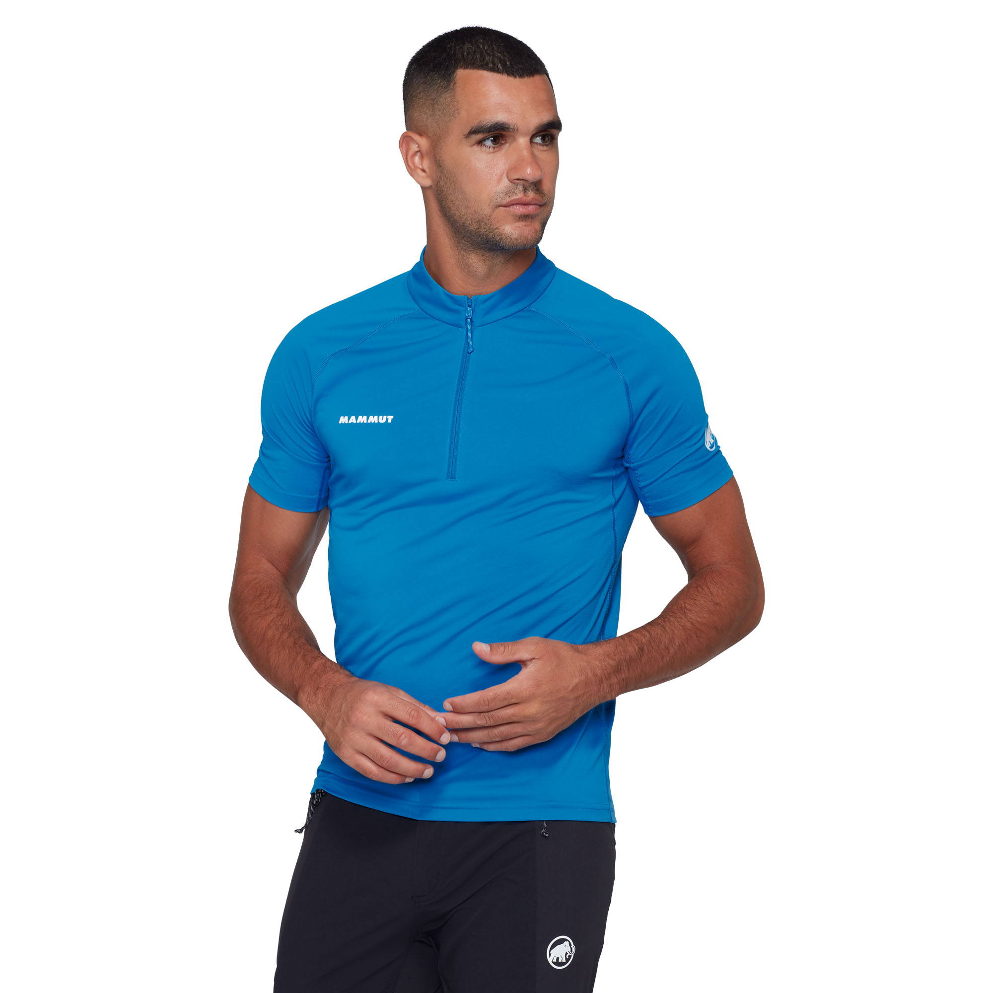 Majica MAMMUT Ducan Fl sa patent zatvaračem Glacier Blue