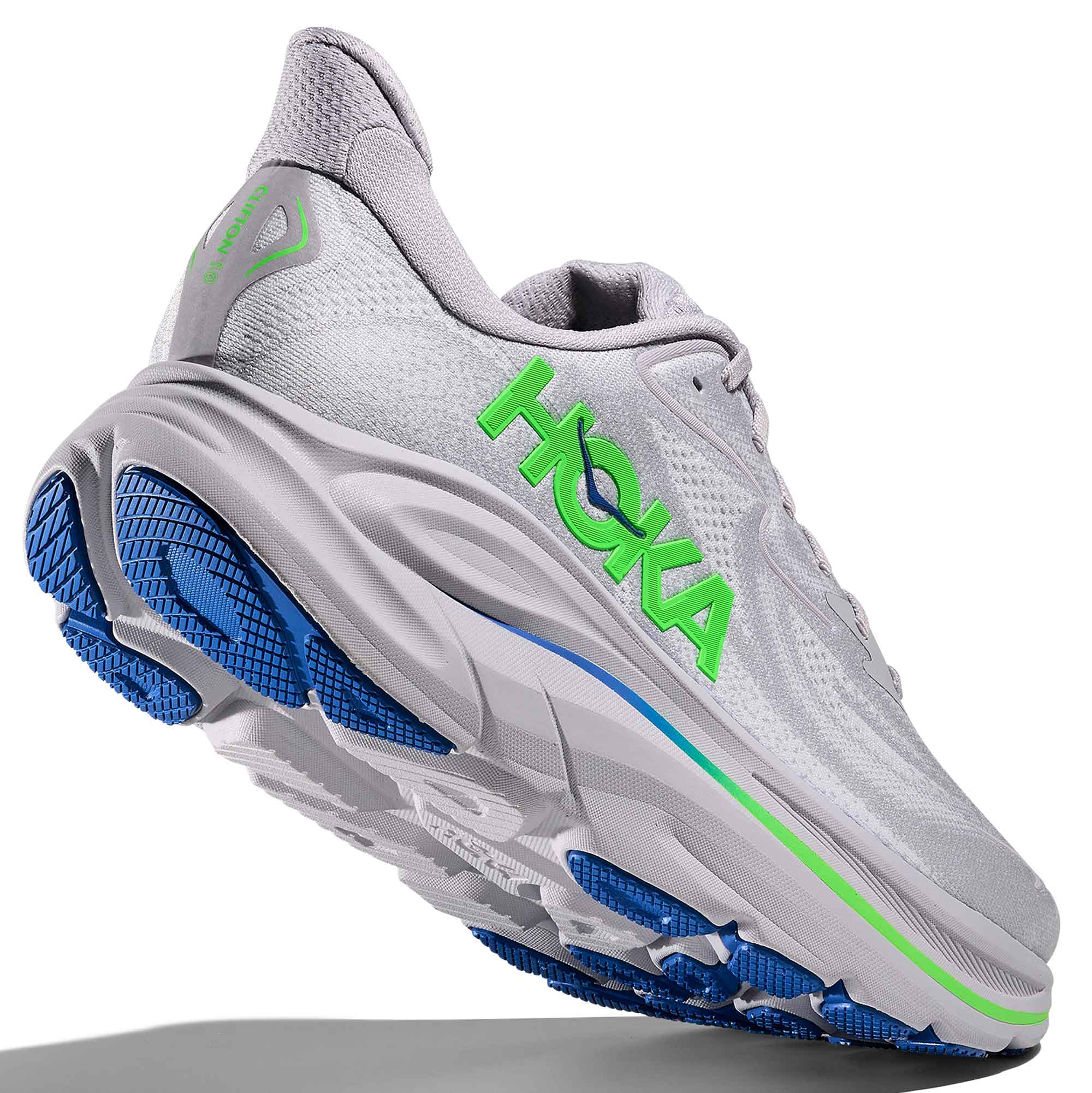 Patike HOKA Clifton 10 Ash Grey/Neon Green - Image 4